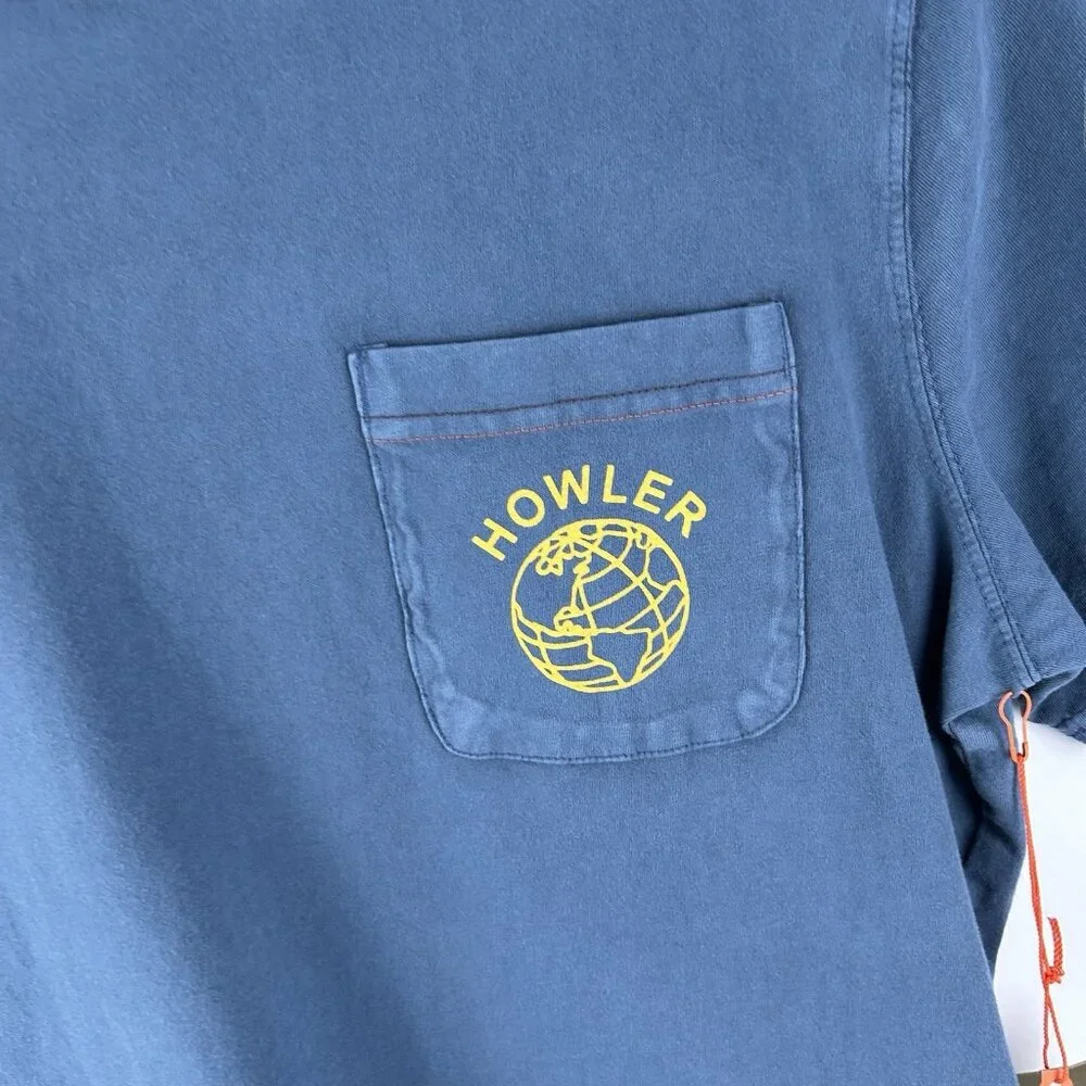 Howler Bros Cotton T Shirt Blue Worldwide Stoke Men's Small - Picture 3 of 6